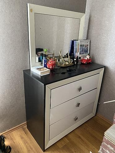 asilqan dolab: 2 təknəfərlik çarpayı, Dolab, Komod, Termo, İşlənmiş — 3