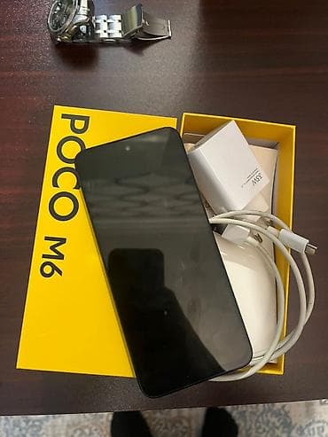 redmi not 9 ekran: Poco M6, 8 GB, rəng - Qara, Düyməli, Barmaq izi — 2