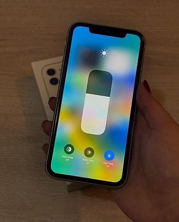 iphone kabel: IPhone 11, 128 GB, Ağ, Zəmanət, Simsiz şarj, Face ID — 5