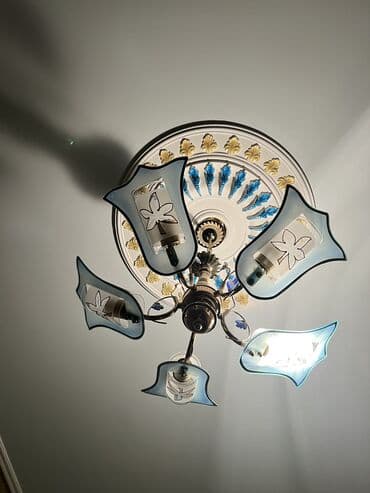 lyustrlar: Çılçıraq, 5 lampa, Metal — 5