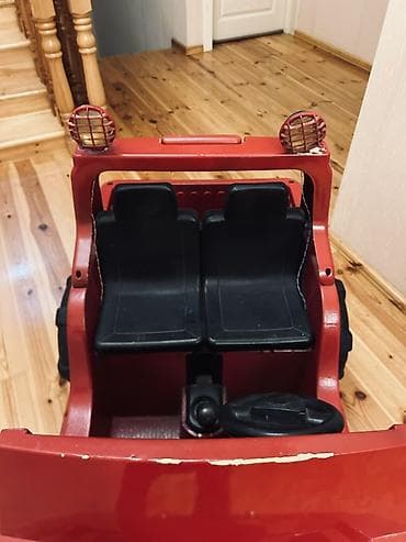 Детские электрокары: Uşaq elektrik maşını – off-road Jeep tərzi, qırmızı rəng BATAREKA — 10