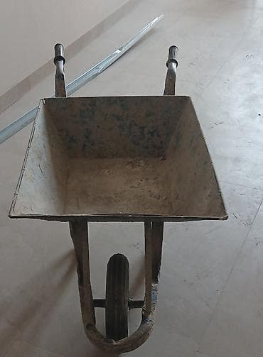 Tikinti üçün əl arabası (təkərli kirşə) - Material: tam metal gövdə — 2