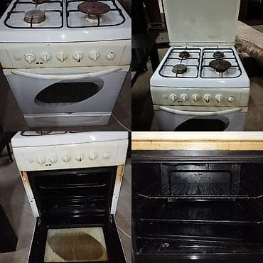 Qaz sobası Ayrıca dayanan, 4 gözlü, İşlənmiş