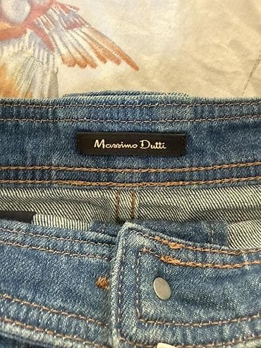 mini ətək: Massimo Dutti cins ətək 2 defe geyinilib ideal veziyyetde - Model — 2