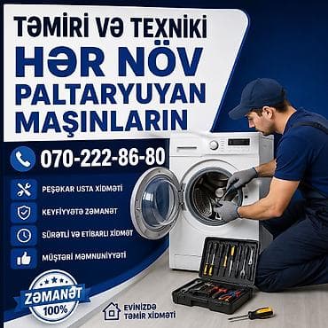 soyuducu usta: Xidmət: Paltaryuyan maşınların təmiri və texniki baxışı - Eyni gün — 2