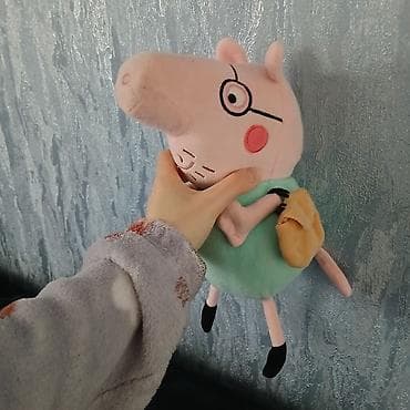 oyuncaq tank: Yumşaq oyuncağı — “Papa Donuz” (Peppa Pig dünyası) - Material: yumşaq — 2