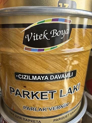 pol taxtaları: Selülozik Döşəmə və parket üçün lak, SOBSAN, 13 l, rəng - Şəffaf, Qoruma — 1