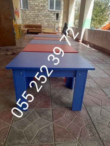 bağça üçün: Oğlan üçün, Yeni, Siyirməsiz, Bağça masası, Stulsuz — 4