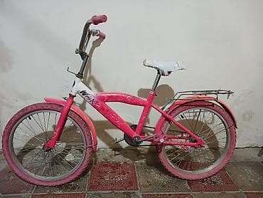 teker velosiped: Uşaq velosipedi – qızlar üçün dizayn - Rəng: çəhrayı-ağ, dekorativ — 1