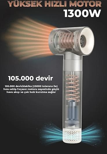 motorlar: PiranTech çoxfunksiyalı saç qurudan və formalaşdıran set Texniki — 4