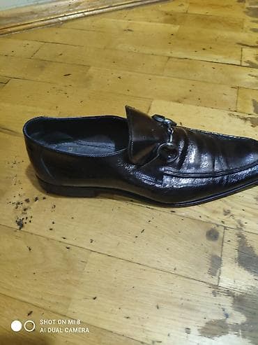 izabel ayaqqabi: Kişi üçün klassik loafer ayaqqabı - Rəng: qara, parlaq - Üst — 4