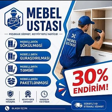 mebel iş: Mebellərin təmiri, bərpası — 1