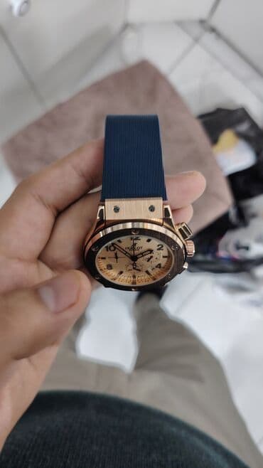 el fecr saat: Yeni, Qol saatı, Hublot, rəng - Qızılı — 4