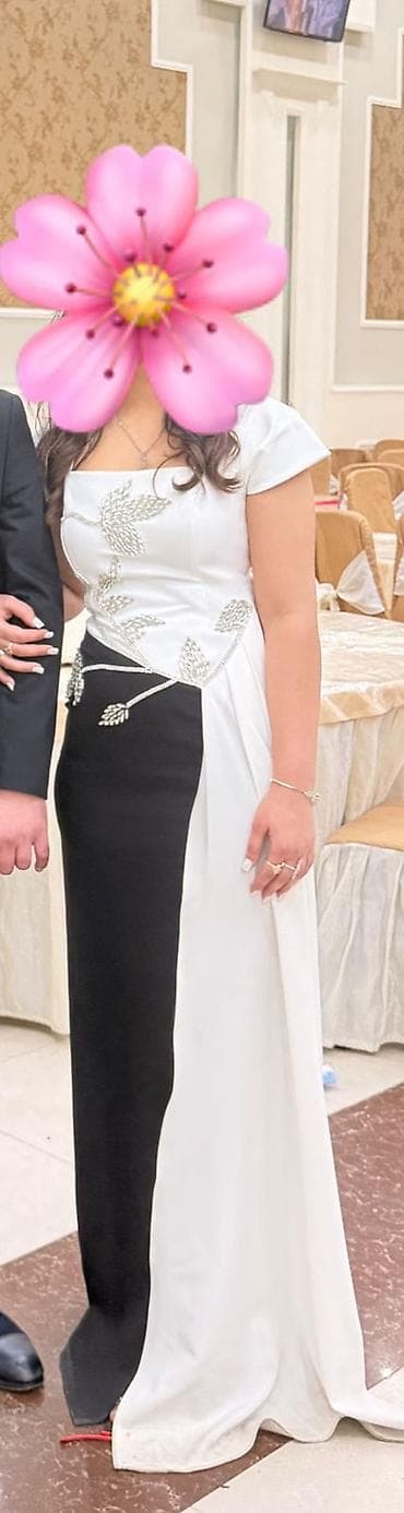 Üst geyimi: Zərif dizaynlı ziyafət geyimi – qara-ağ rənglərin klassik birləşməsi — 1