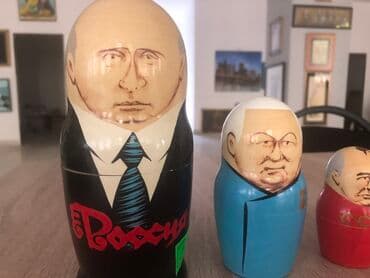 Boşqablar: Винтажные матрешки — 6