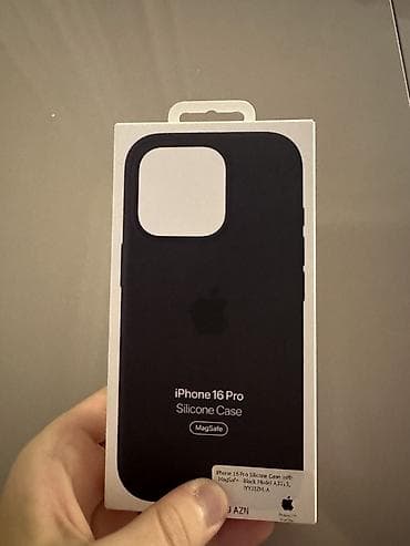 iphone 13 pro max case: Məhsul: Apple iPhone 16 Pro Silicone Case (MagSafe), qara Model — 1