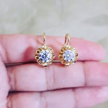 sirqa modelleri: Sırğa, Sarı qızıl, 585 Əyar, 465 g — 1