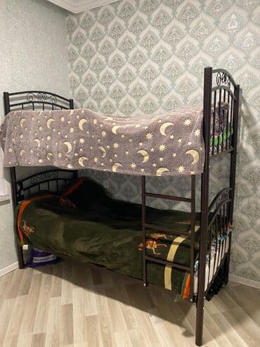 купить кровать трансформер: Oğlan və qız üçün, Çarpayı, Matrassız, Siyirməsiz, Dəmir — 2