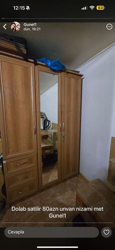 шкаф в гостинную: Гардеробный шкаф — 1