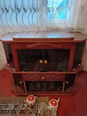 стол кухонный стекло: Б/у, Прямой ТВ стенд, Стеклянный — 5