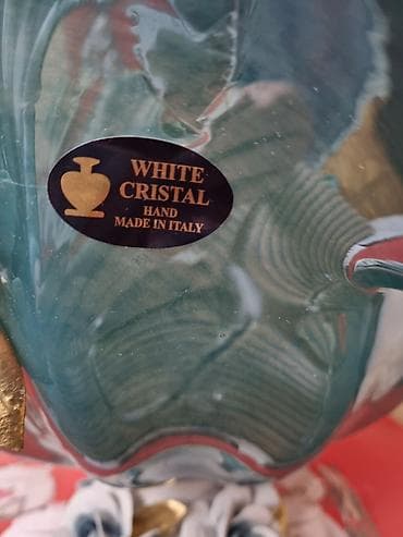 tulpan gul: Məhsul: İtaliya istehsalı dekorativ şüşə/kristal qab - Brend/etiket — 3