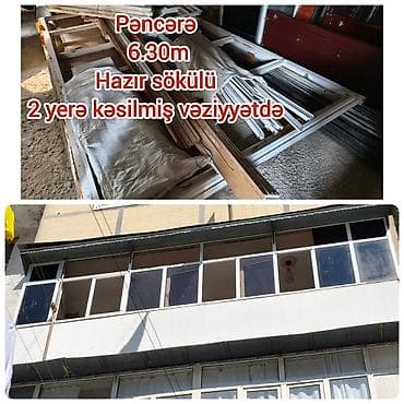 islenmis qapi pencere: İşlənmiş Təkqat şüşə paketi Plastik pəncərə, Еni: 630 sm, Uzunluğu: 630 sm — 1
