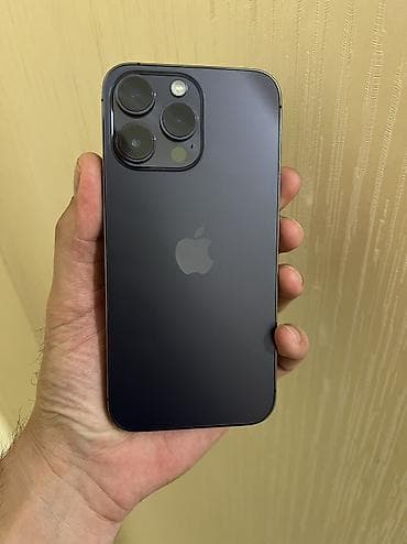 IPhone 14 Pro Max, 256 GB, Black Titanium, Barmaq izi, Face ID