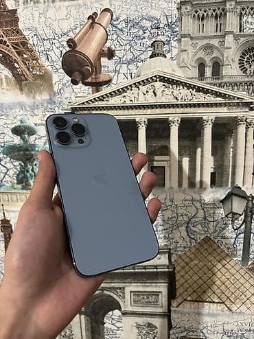 IPhone 13 Pro Max, 256 GB, Sierra Blue, Face ID lalafo.az -da IPhone 13 Pro Max, 256 GB, Sierra Blue, Face ID