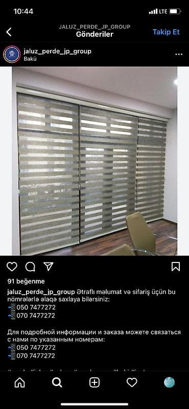 maqnitli perde: Zebra jaluz perde sifarisi qebul olunur Turkiye istehsali unvanimiz — 2