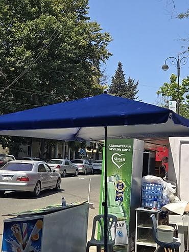 a4 kağız topdan satış: Mavi rəngli, böyük ölçülü açıq hava çətiri/sayaq tent. ölçü 2.5×2.5 — 1