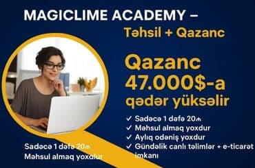 MAGICLIME ACADEMY – Təhsil + Qazanc proqramı Xüsusiyyətlər: -