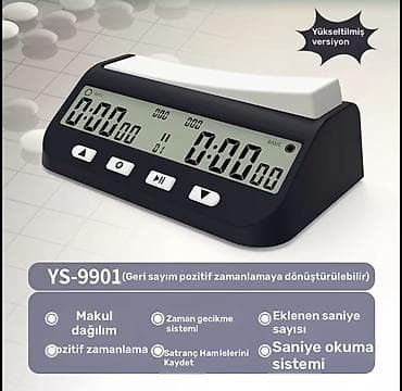 gumus pullar: Elektron şahmat saatı – YS-9901 (yeni versiya) Standart rejmlər var — 2