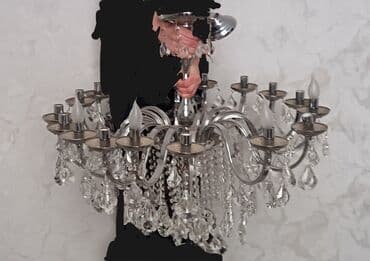 tavanlar: Çılçıraq, 10 və daha çox lampa, Xrustal — 1