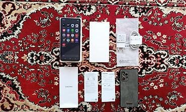 Samsung Galaxy A73 5G, 128 GB, rəng - Qara, Face ID, Sənədlərlə, Sensor