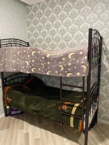 masa ayaqlari: Oğlan və qız üçün, Çarpayı, Matrassız, Siyirməsiz, Dəmir — 1