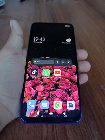 goy su: Redmi Note 9, 64 GB, rəng - Göy, Barmaq izi — 2