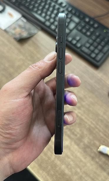 IPhone 15, 128 GB, Midnight, Simsiz şarj, Face ID, Sənədlərlə — 6