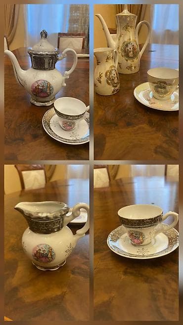 ucuz mallar: Çay dəsti, rəng - Ağ, Xrustal, Madonna, Çexiya — 1