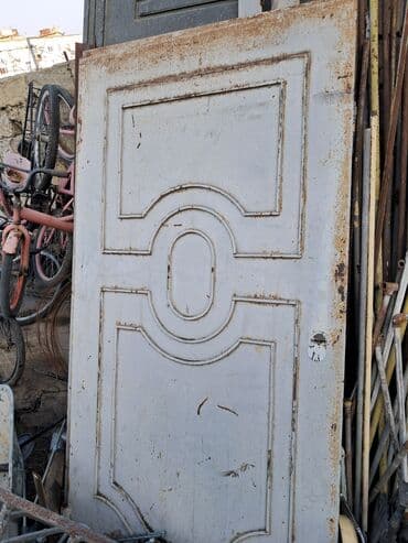 resotka qapilar: Metall qapı paneli - Material: qalın metaldan hazırlanmış təkqanadlı — 1