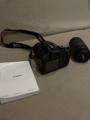 Видеокамеры: CANON EOS 4000D 3 defe istifade olunub, Çexiyadan alinib, çantasi — 1
