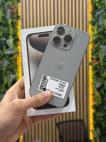 IPhone 15 Pro, 128 GB, Gümüşü, Face ID