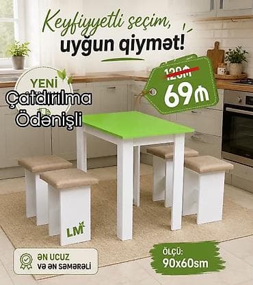_*MASA + 4 TABURETKA*_ Yeni və sifarişlə. Çox səmərəli və lalafo.az -da _*MASA + 4 TABURETKA*_ Yeni və sifarişlə. Çox səmərəli və
