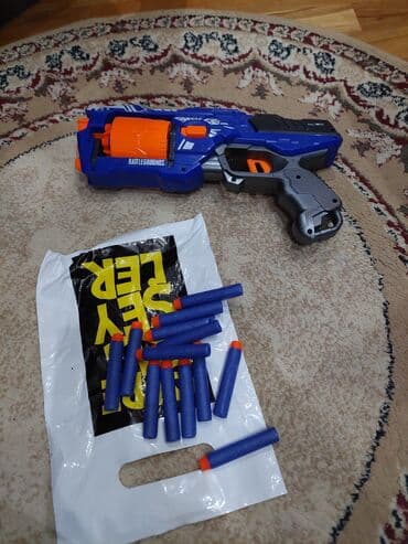 игрушечный металлический пистолет в бишкеке: Nörf tapança.turkiyeden alınıb.yenidi.usaq istifade — 3