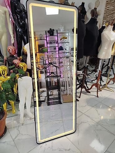 Дом и сад: Зеркало Напольное, Овал, Декоративное, С подсветкой — 2