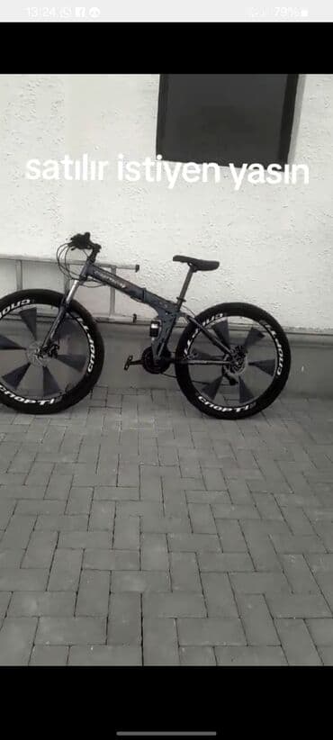 qaşıq dəst: Qatlana bilən dağ velosipedi - Rəng: parlaq goy/parlaq ton - — 1