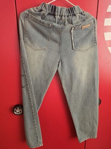 Köynəklər: Uşaq üçün cins şalvar - Yaş: 12–13 (teze) - Rəng: Açıq-boz/solğun — 2