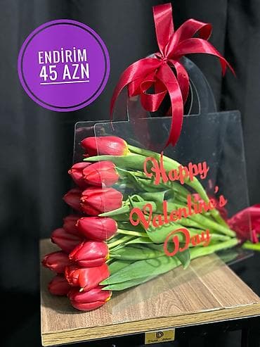 ğüllər: Gul hediyye hediye buket guller buketler tulpan 101 roza roza papatya — 7