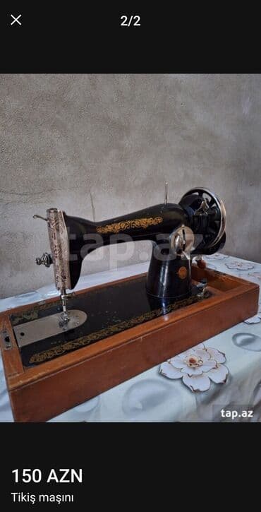 Musiqi alətləri: Mexaniki tikiş maşını – klassik model - Qol tipli korpus, metal — 2