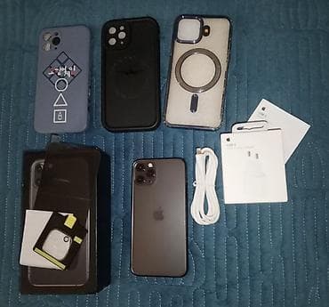 adapter iphone: IPhone 11 Pro, 64 GB, Space Gray, Face ID, Simsiz şarj, Sənədlərlə — 5