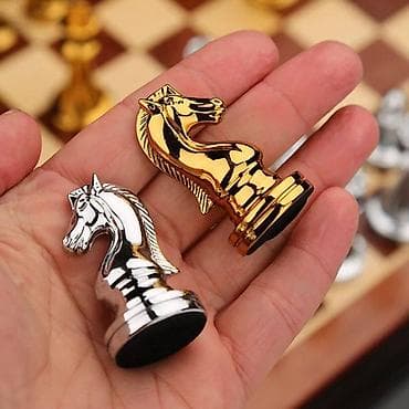 Şahmatlar: Şahmat oyunu♟ Şahmat taxtası daşları ilə birlikdə. Orjinal şahmat 🏷 — 2